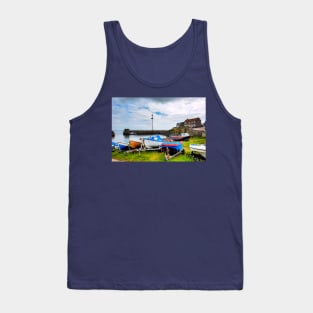 Craster Fishing Boats, Northumberland, UK Tank Top